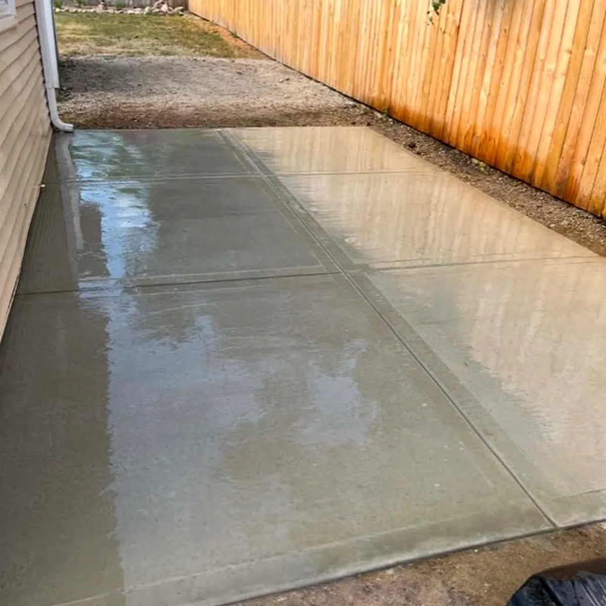 Backyard patio
